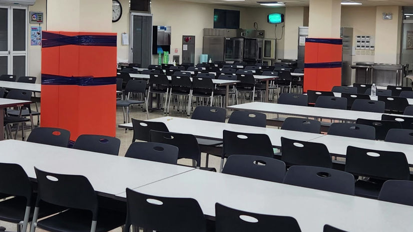 시설물 돌출부에 대한 안전조치